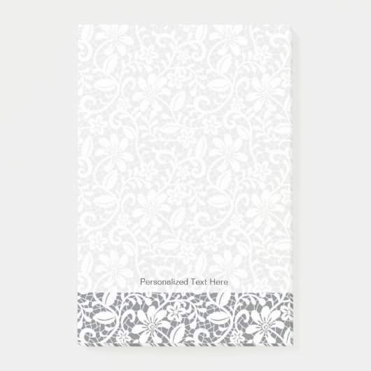 Witte kant 1 post-it® notes (Voorkant)