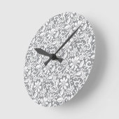 Witte kant 1 ronde klok (Hoek)