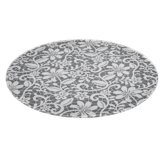 Witte kant 1 snijplank (Hoek)