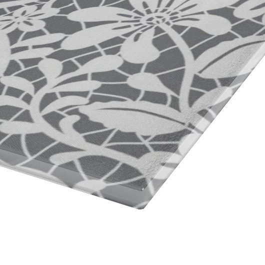 Witte kant 1 snijplank (Hoek)