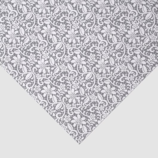 Witte kant 1 tissuepapier (Detail)