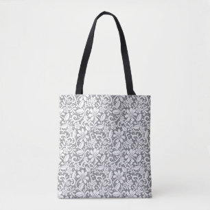 Witte kant 1 tote bag