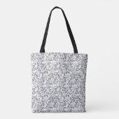 Witte kant 1 tote bag (Achterkant)