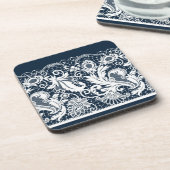 Witte kant 2 bier onderzetter (Linkerzijde)