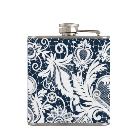 Witte kant 2 heupfles (Achterkant)