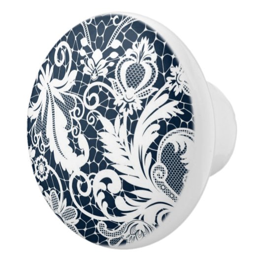 Witte kant 2 keramische knop (Rechts)