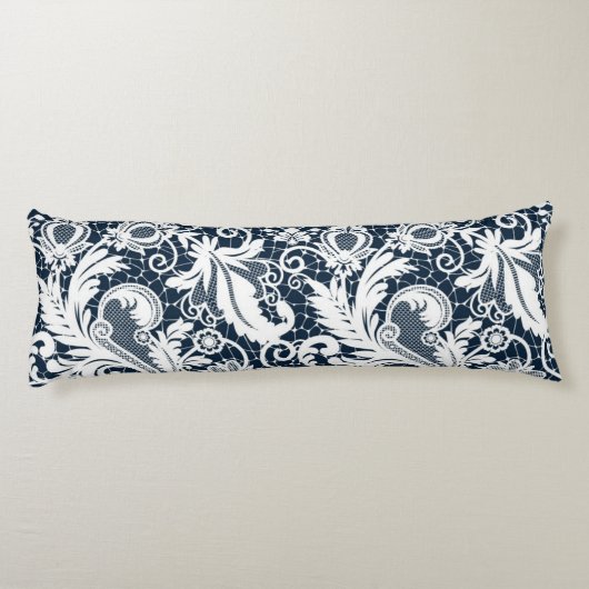 Witte kant 2 lichaamskussen (Achterkant)