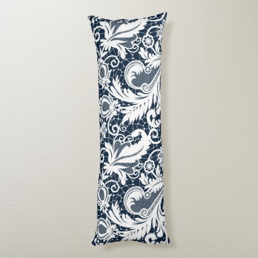 Witte kant 2 lichaamskussen (Achterkant (Verticaal))