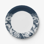 Witte kant 2 papieren bordje (Voorkant)