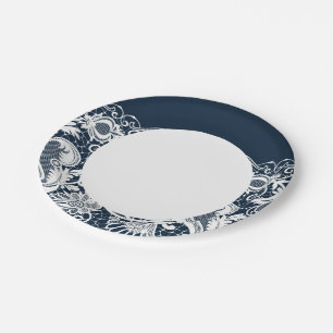 Witte kant 2 papieren bordje