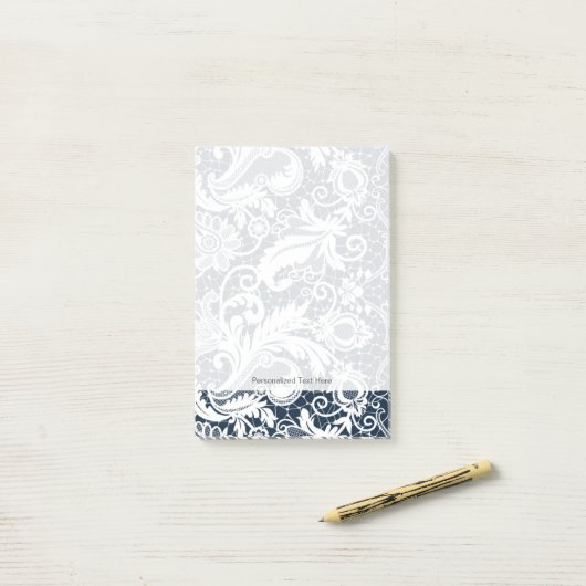 Witte kant 2 post-it® notes (Op bureau)