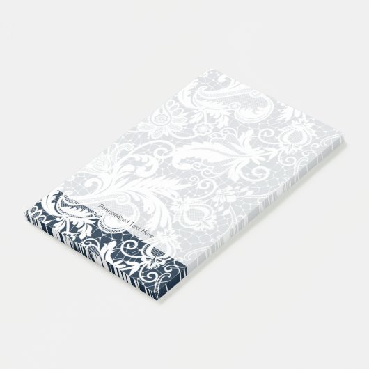 Witte kant 2 post-it® notes (Schuin)