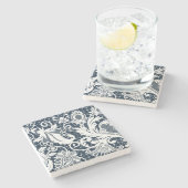 Witte kant 2 stenen onderzetter (Zijkant)