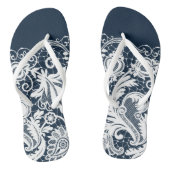 Witte kant 2 teenslippers (Voetbed)