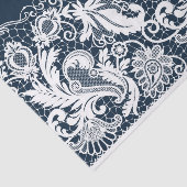 Witte kant 2 tissuepapier (Detail)