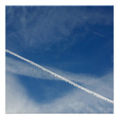 witte kant aan de hemel poster (Voorkant)