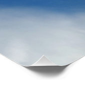 witte kant aan de hemel poster (Hoek)