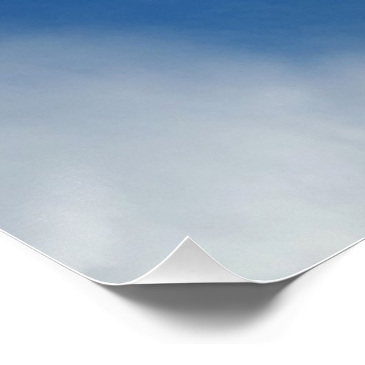 witte kant aan de hemel poster (Hoek)