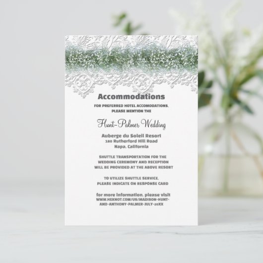 Witte Kant & Baby's Adem Trouwaccommodatie (Staand voorkant)