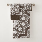 Witte kant bad handdoek (Insitu)