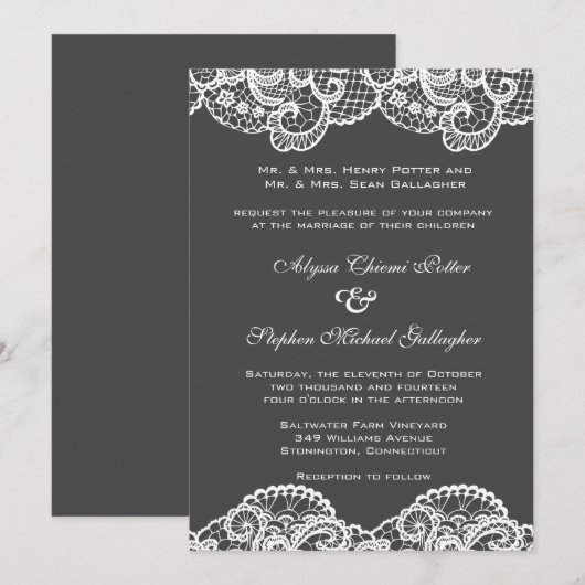 Witte kant bij keuze achtergrondkleur kaart (Voorkant / Achterkant)