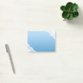 Witte kant blauwe post-it® notes (Kantoor)
