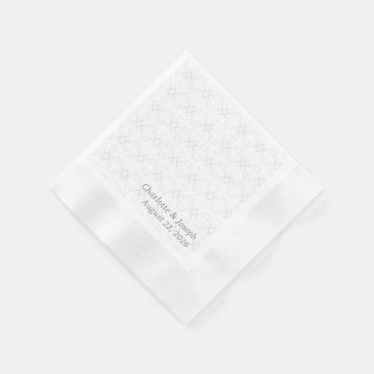 Witte kant bruiloft / douche Servet (Hoek)