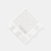 Witte kant bruiloft / douche servetten (Hoek)