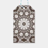 Witte kant cadeaulabel (Voorkant)