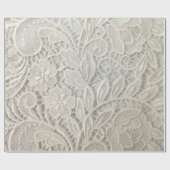 witte kant cadeaupapier (Vlak)