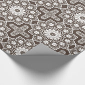 Witte kant cadeaupapier (Hoek)