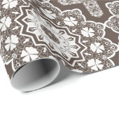 Witte kant cadeaupapier (Rol Hoek)