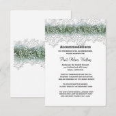 Witte kant en baby's adem trouwaccommodaties (Voorkant / Achterkant)