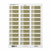 Witte kant en natuurlijke beige linen Burlap textu Etiket (Full Sheet)