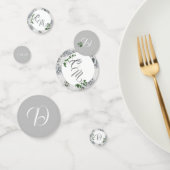 Witte kant en Roos bladeren Confetti (Groep)