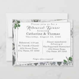 Witte kant en Roos lederen repetitief diner