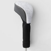 Witte kant golfheadcover (Schuin)