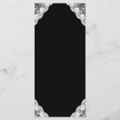 Witte Kant Handvasten Gebonden Handen Bruiloft Menu (Achterkant)