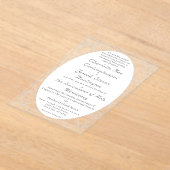  Witte Kant Katholieke bruiloft Acryl Uitnodigingen (Laagn)