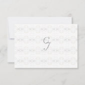 Witte Kant Katholieke bruiloft RSVP Kaartje (Achterkant)