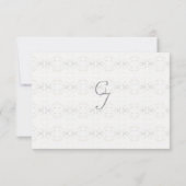  Witte Kant Katholieke bruiloft RSVP Kaartje (Achterkant)