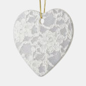  witte kant keramisch ornament (Links)