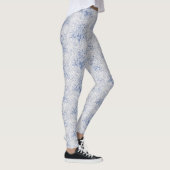 Witte kant, kunstblauw of uw eigen kleur leggings (Rechts)