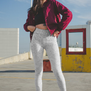 Witte Kant Look Bruiloft Diamond Confetti Leggings