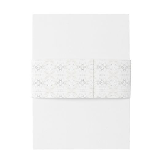  witte kant monogram uitnodigingen wikkel (Achterkant Voorbeeld)