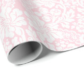 Witte kant op roze cadeaupapier (Rol Hoek)