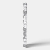 Witte kant patroon op grijze achtergrond Case-Mate iPhone case (Achterkant / Rechts)