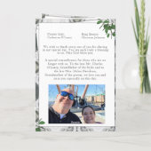 Witte Kant & Roos bladeren Nuptial Mass met Foto Programma (Achterkant)