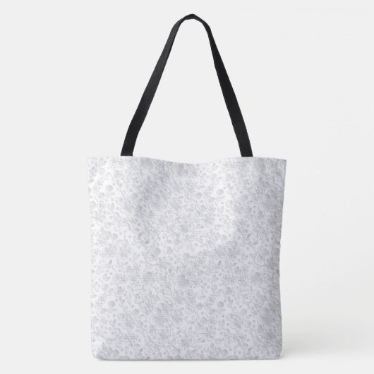 Witte kant tote bag (Achterkant)
