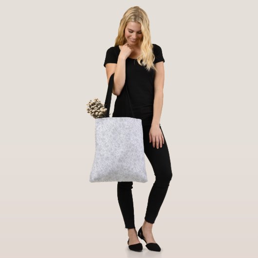 Witte kant tote bag (Op model)